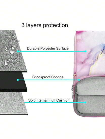 Marble Laptop Shoulder Bag for MacBook, Dell, HP, Acer, Samsung - Compatible with 13-17.<br>3 Inch Models Color-2 Color-3 Color-2-Color-3-
