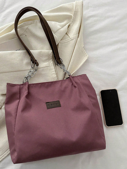 Stylish & Spacious Women's Tote Bag - Perfect for School, Work, and Everyday Adventures! Black / one-size Dusty Pink / one-size Black / one-size-Dusty Pink / one-size-