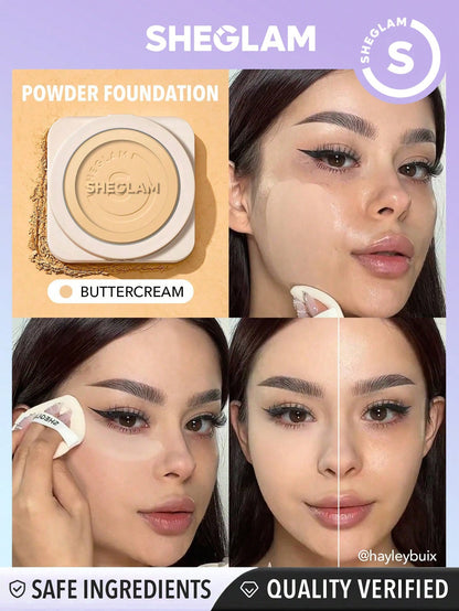 Skin Focus High Coverage Powder Foundation - Flawless Matte Finish in 36 Shades for All-Day Fair / one-size Porcelain / one-size Shell / one-size Fair / one-size-Porcelain / one-size-Shell / one-size-Nude / one-size-Sand / one-size-Peach / one-size-Honey / one-size-Almond / one-size-