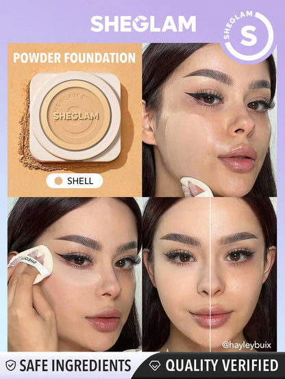 Skin Focus High Coverage Powder Foundation - Flawless Matte Finish in 36 Shades for All-Day Fair / one-size Porcelain / one-size Shell / one-size Fair / one-size-Porcelain / one-size-Shell / one-size-Nude / one-size-Sand / one-size-Peach / one-size-Honey / one-size-Almond / one-size-