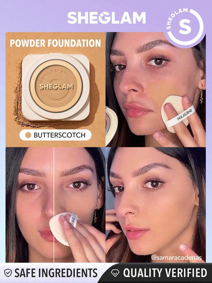Skin Focus High Coverage Powder Foundation - Flawless Matte Finish in 36 Shades for All-Day Fair / one-size Porcelain / one-size Shell / one-size Fair / one-size-Porcelain / one-size-Shell / one-size-Nude / one-size-Sand / one-size-Peach / one-size-Honey / one-size-Almond / one-size-
