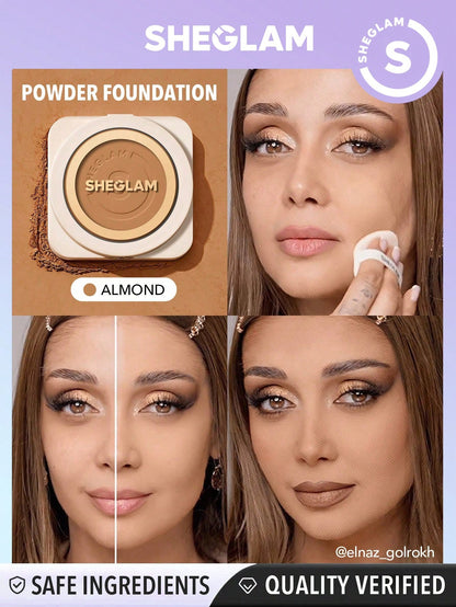 Skin Focus High Coverage Powder Foundation - Flawless Matte Finish in 36 Shades for All-Day Fair / one-size Porcelain / one-size Shell / one-size Fair / one-size-Porcelain / one-size-Shell / one-size-Nude / one-size-Sand / one-size-Peach / one-size-Honey / one-size-Almond / one-size-