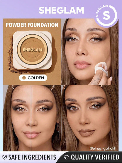 Skin Focus High Coverage Powder Foundation - Flawless Matte Finish in 36 Shades for All-Day Fair / one-size Porcelain / one-size Shell / one-size Fair / one-size-Porcelain / one-size-Shell / one-size-Nude / one-size-Sand / one-size-Peach / one-size-Honey / one-size-Almond / one-size-