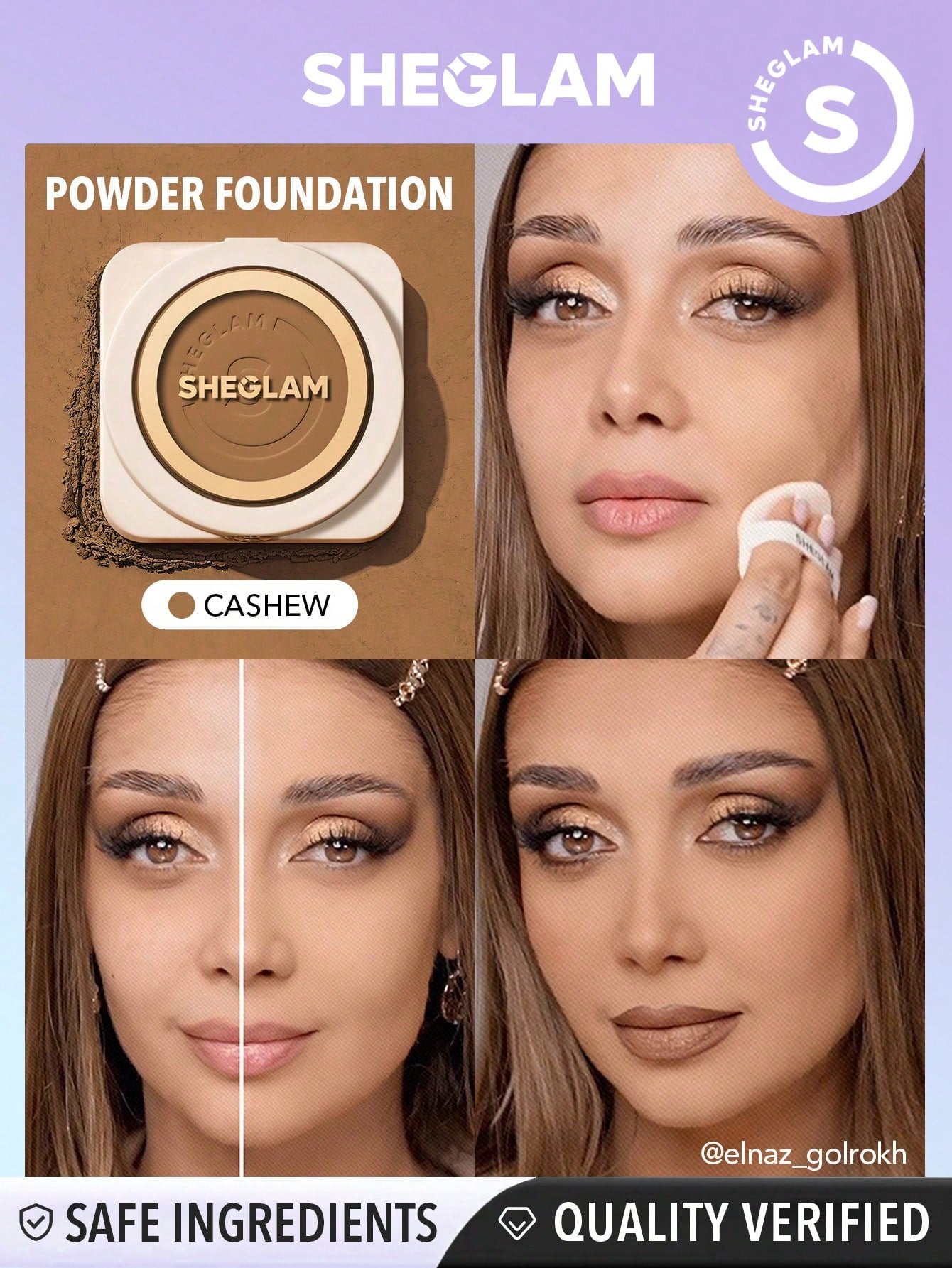 Skin Focus High Coverage Powder Foundation - Flawless Matte Finish in 36 Shades for All-Day Fair / one-size Porcelain / one-size Shell / one-size Fair / one-size-Porcelain / one-size-Shell / one-size-Nude / one-size-Sand / one-size-Peach / one-size-Honey / one-size-Almond / one-size-