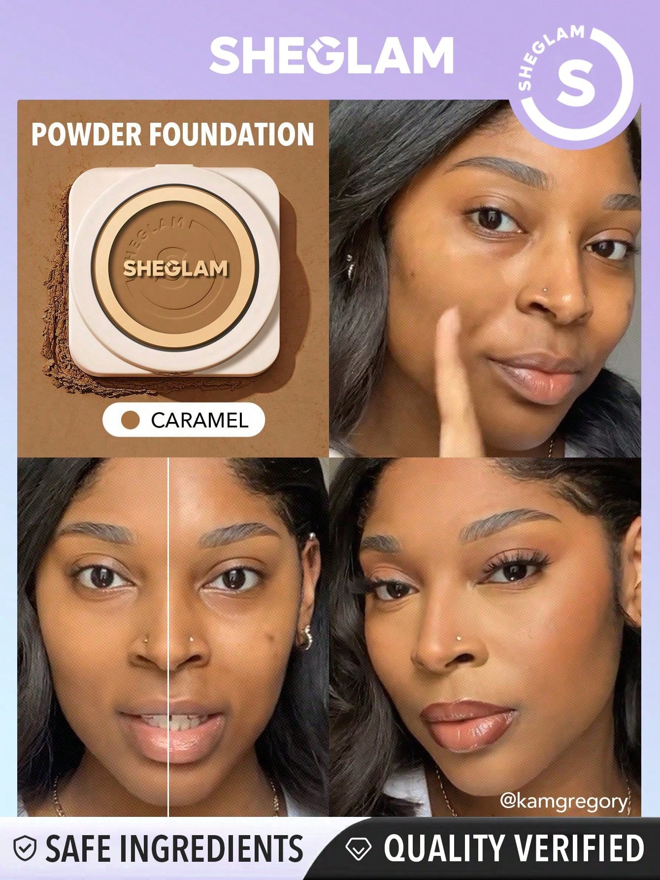 Skin Focus High Coverage Powder Foundation - Flawless Matte Finish in 36 Shades for All-Day Fair / one-size Porcelain / one-size Shell / one-size Fair / one-size-Porcelain / one-size-Shell / one-size-Nude / one-size-Sand / one-size-Peach / one-size-Honey / one-size-Almond / one-size-
