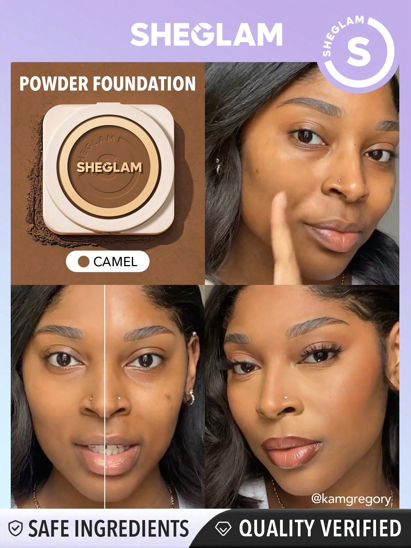 Skin Focus High Coverage Powder Foundation - Flawless Matte Finish in 36 Shades for All-Day Fair / one-size Porcelain / one-size Shell / one-size Fair / one-size-Porcelain / one-size-Shell / one-size-Nude / one-size-Sand / one-size-Peach / one-size-Honey / one-size-Almond / one-size-