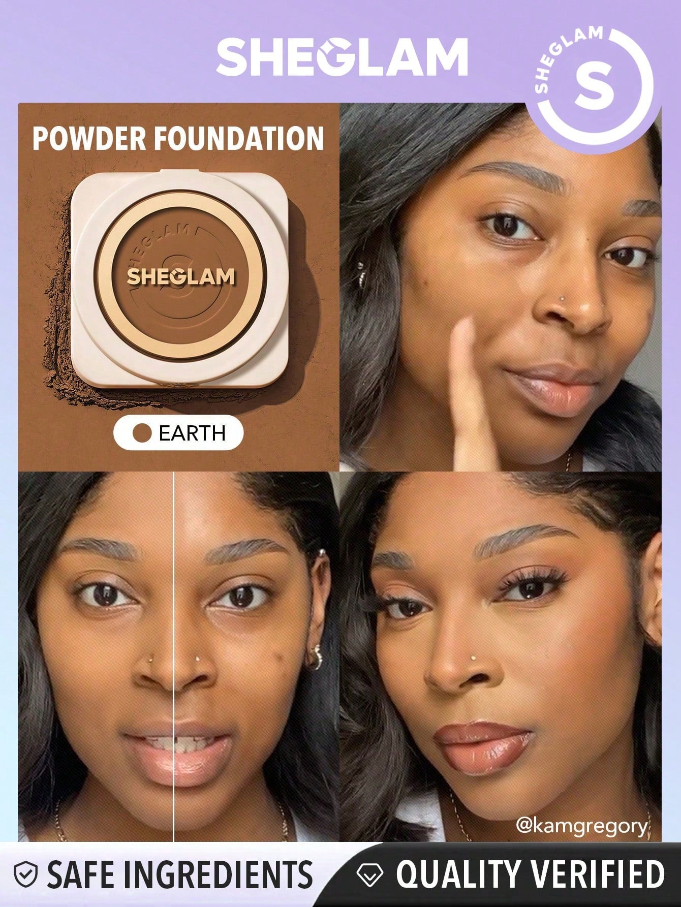 Skin Focus High Coverage Powder Foundation - Flawless Matte Finish in 36 Shades for All-Day Fair / one-size Porcelain / one-size Shell / one-size Fair / one-size-Porcelain / one-size-Shell / one-size-Nude / one-size-Sand / one-size-Peach / one-size-Honey / one-size-Almond / one-size-