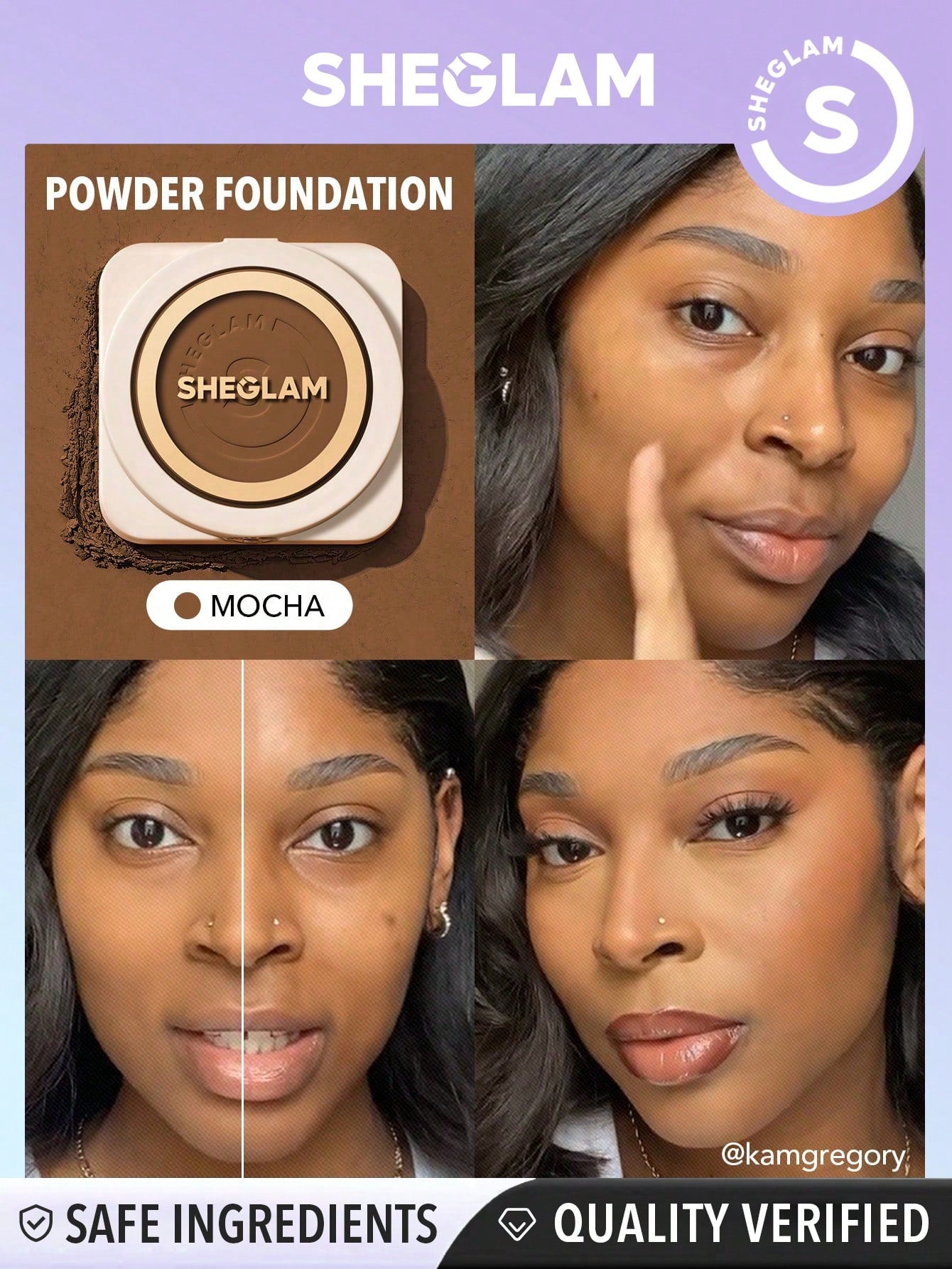 Skin Focus High Coverage Powder Foundation - Flawless Matte Finish in 36 Shades for All-Day Fair / one-size Porcelain / one-size Shell / one-size Fair / one-size-Porcelain / one-size-Shell / one-size-Nude / one-size-Sand / one-size-Peach / one-size-Honey / one-size-Almond / one-size-