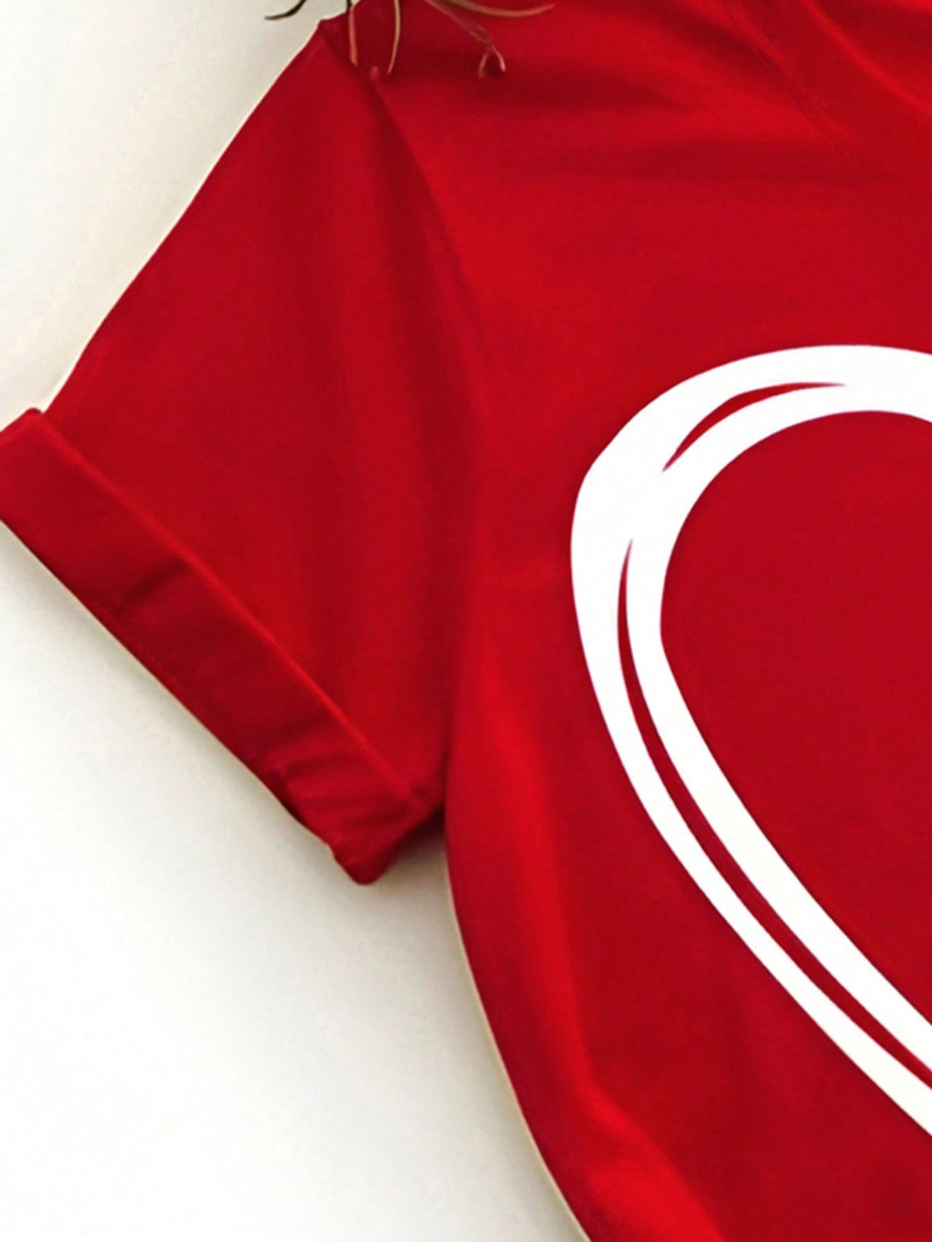 Chic & Comfy: Girls' Casual Valentine’s Day Red T-Shirt - Perfect for Every Occasion!