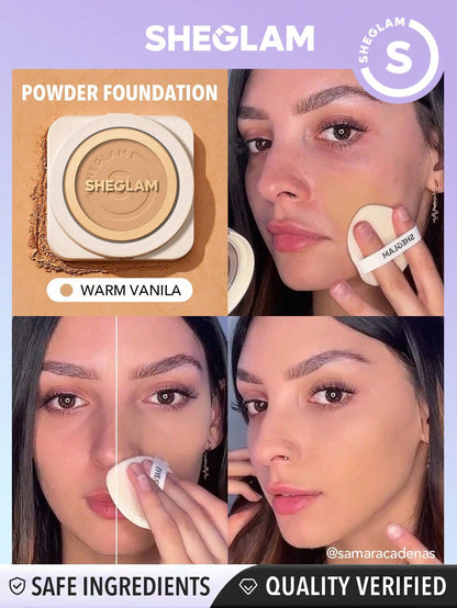 Skin Focus High Coverage Powder Foundation - Flawless Matte Finish in 36 Shades for All-Day Fair / one-size Porcelain / one-size Shell / one-size Fair / one-size-Porcelain / one-size-Shell / one-size-Nude / one-size-Sand / one-size-Peach / one-size-Honey / one-size-Almond / one-size-