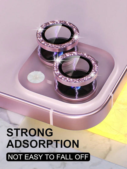 Sparkly Rhinestone Lens Protector for iPhone – Glamorous Protection for iPhone 11 to 16 Series