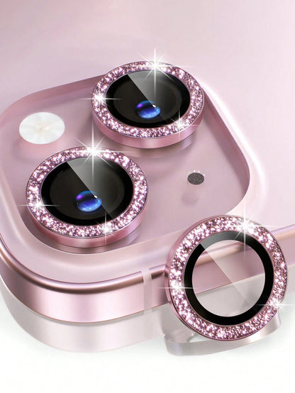 Sparkly Rhinestone Lens Protector for iPhone – Glamorous Protection for iPhone 11 to 16 Series