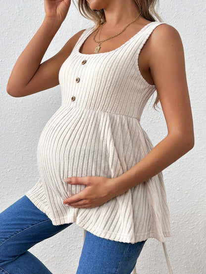 Women's Casual Spaghetti Strap Maternity Tank Top