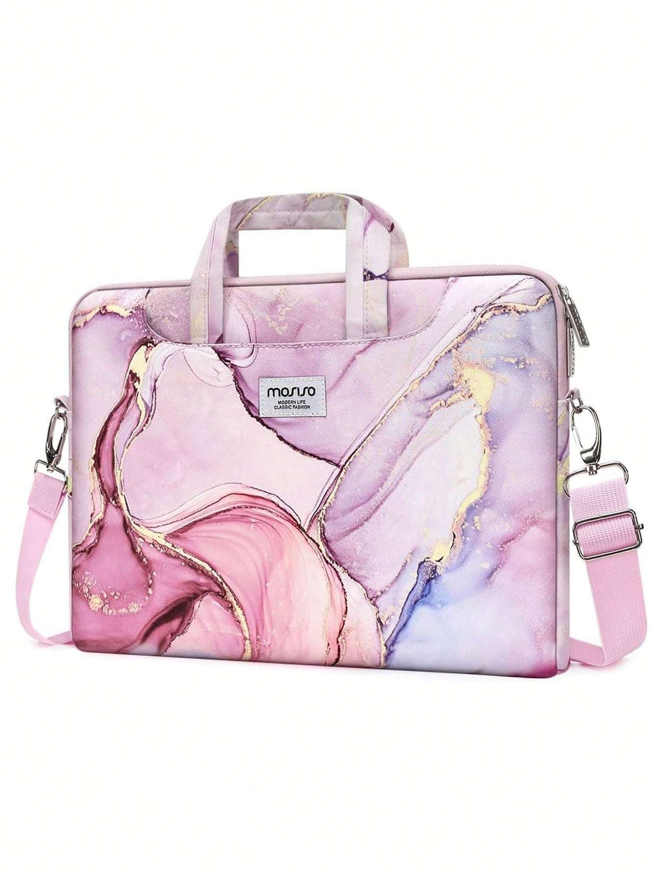 Marble Laptop Shoulder Bag for MacBook, Dell, HP, Acer, Samsung - Compatible with 13-17.<br>3 Inch Models Color-2 Color-3 Color-2-Color-3-