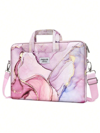Marble Laptop Shoulder Bag for MacBook, Dell, HP, Acer, Samsung - Compatible with 13-17.<br>3 Inch Models Color-2 Color-3 Color-2-Color-3-