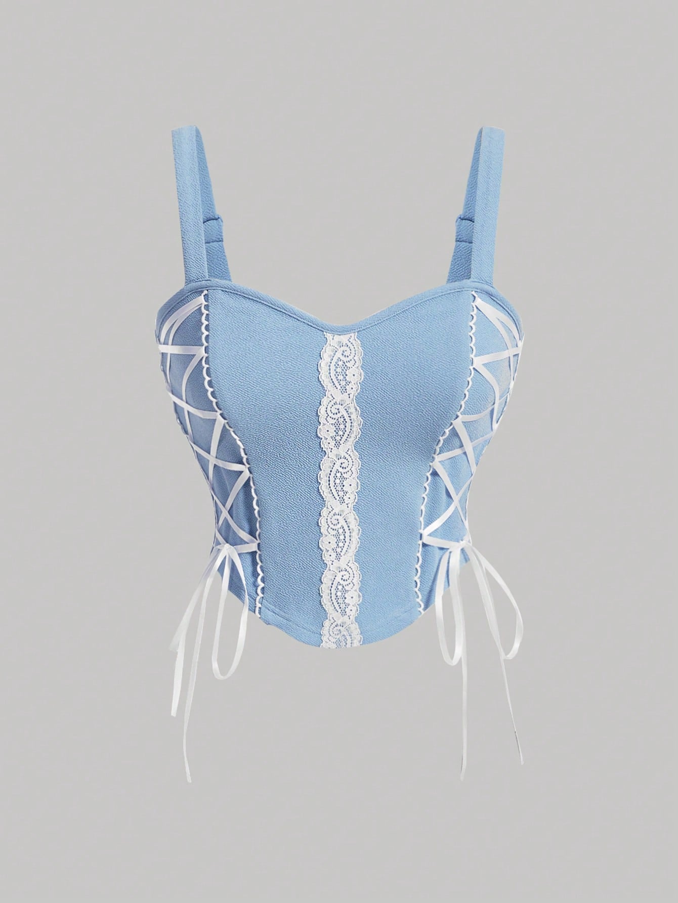 Chic Lace Spliced Cross-Back Camisole Top for Effortless Style XS S M XS-S-M-L-