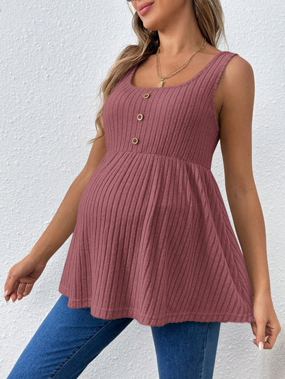 Women's Casual Spaghetti Strap Maternity Tank Top