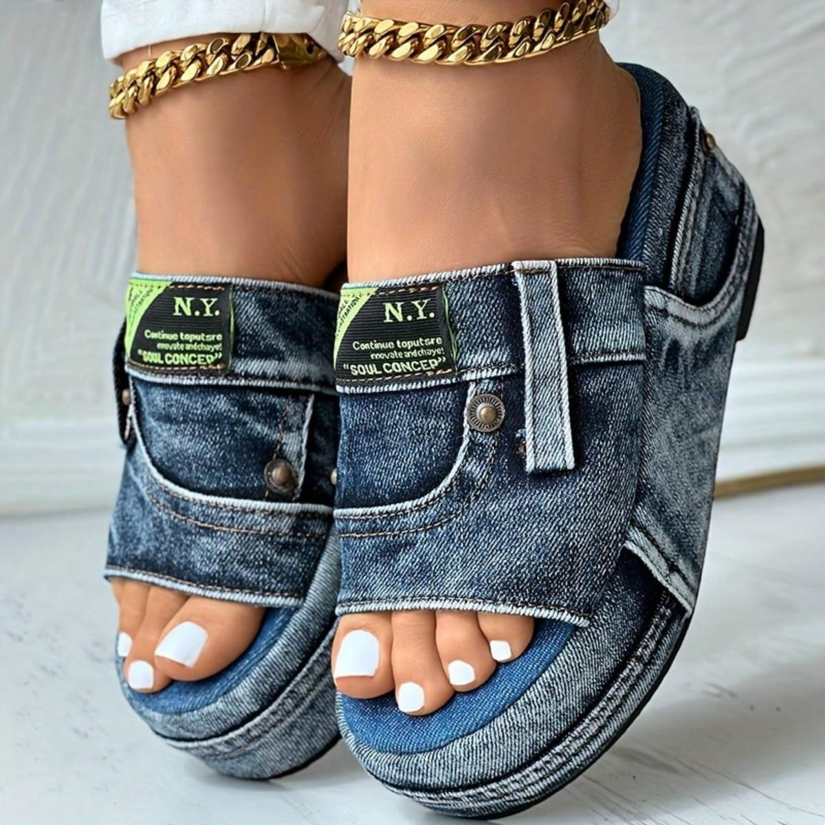 Open-Toe Wedge Sandals for Ultimate Comfort & Trendy Outdoor Looks CN35 CN36 CN37 CN35-CN36-CN37-CN38-CN39-CN40-CN41-CN42-