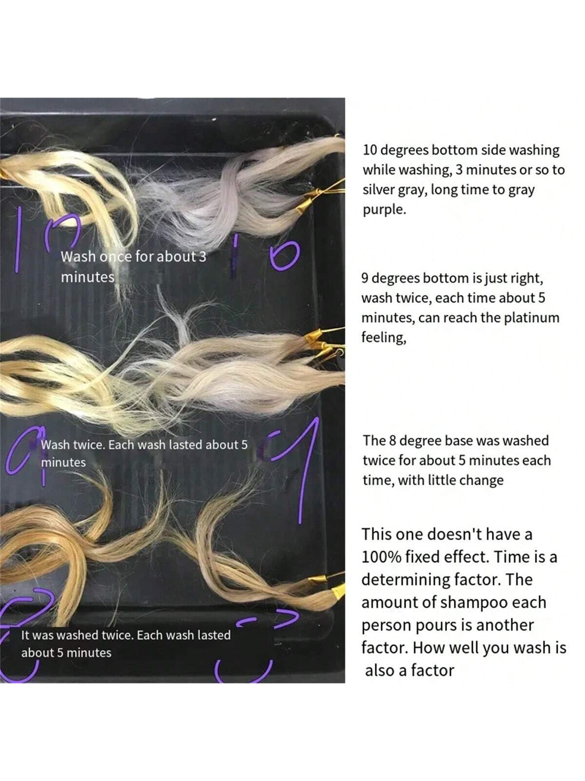 Purple Color Shampoo 275ml - Remove Yellow Tones & Balance Gray Hair for Vibrant Locks 1pc 1Pc Sample 50ML 1pc-1Pc Sample 50ML-