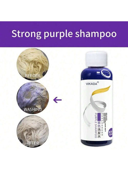Purple Color Shampoo 275ml - Remove Yellow Tones & Balance Gray Hair for Vibrant Locks 1pc 1Pc Sample 50ML 1pc-1Pc Sample 50ML-