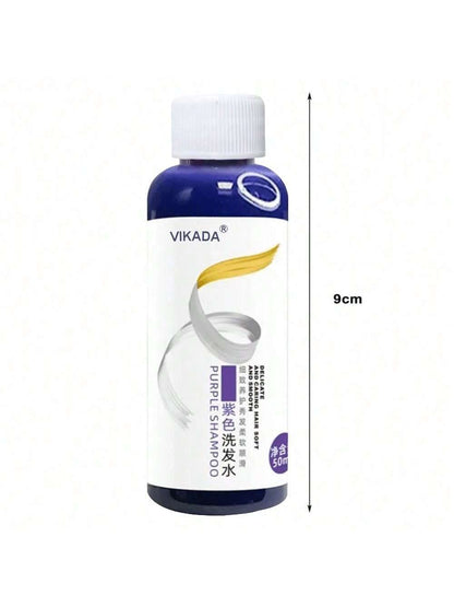 Purple Color Shampoo 275ml - Remove Yellow Tones & Balance Gray Hair for Vibrant Locks 1pc 1Pc Sample 50ML 1pc-1Pc Sample 50ML-