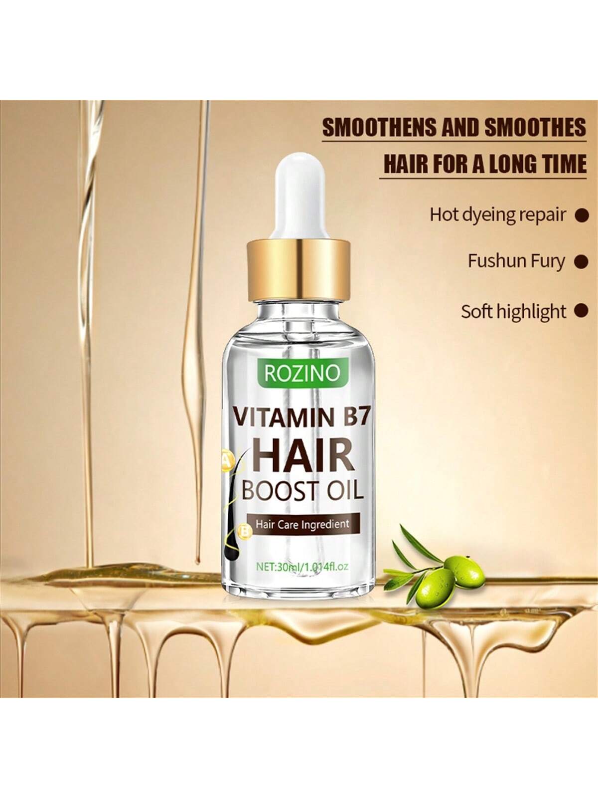 Revitalize Your Hair with Vitamin B7 Nourishing and Moisturizing Oil for Healthy, Shiny Locks Default Title Default Title-