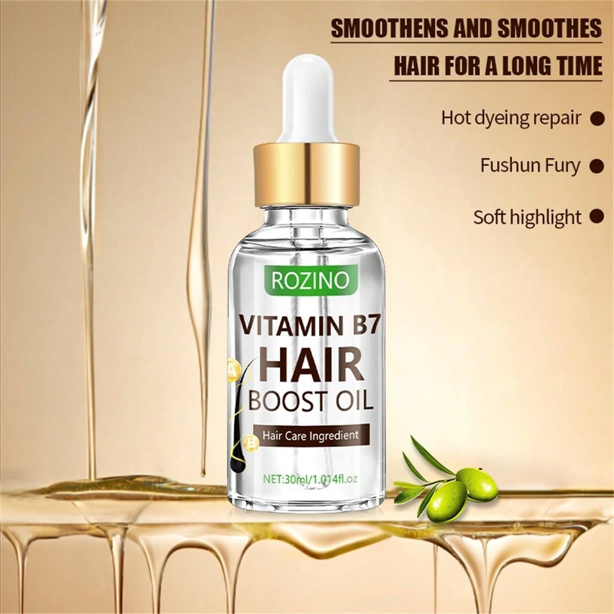 Revitalize Your Hair with Vitamin B7 Nourishing and Moisturizing Oil for Healthy, Shiny Locks Default Title Default Title-
