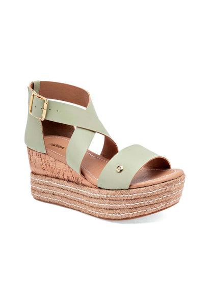 Moramora Green Women's Trendy Wedge Sandals: Elevate Your Summer Style