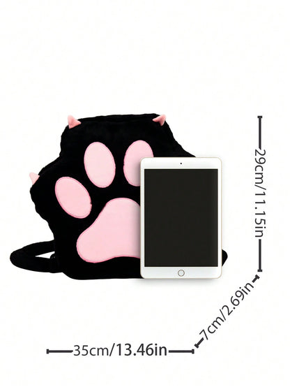 Adorable Cat Paw Plush Backpack: The Perfect Personalized Gift for Trendy Girls! Default Title Default Title-