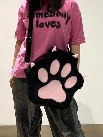 Adorable Cat Paw Plush Backpack: The Perfect Personalized Gift for Trendy Girls! Default Title Default Title-