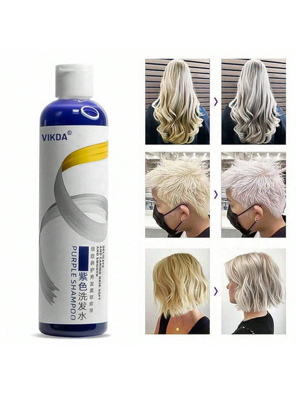 Purple Color Shampoo 275ml - Remove Yellow Tones & Balance Gray Hair for Vibrant Locks 1pc 1Pc Sample 50ML 1pc-1Pc Sample 50ML-