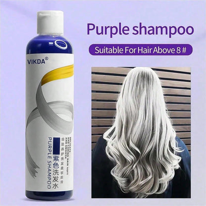 Purple Color Shampoo 275ml - Remove Yellow Tones & Balance Gray Hair for Vibrant Locks 1pc 1Pc Sample 50ML 1pc-1Pc Sample 50ML-