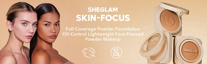 Skin Focus High Coverage Powder Foundation - Flawless Matte Finish in 36 Shades for All-Day Fair / one-size Porcelain / one-size Shell / one-size Fair / one-size-Porcelain / one-size-Shell / one-size-Nude / one-size-Sand / one-size-Peach / one-size-Honey / one-size-Almond / one-size-