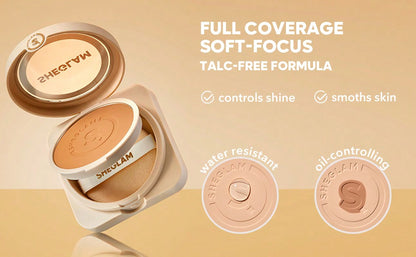 Skin Focus High Coverage Powder Foundation - Flawless Matte Finish in 36 Shades for All-Day Fair / one-size Porcelain / one-size Shell / one-size Fair / one-size-Porcelain / one-size-Shell / one-size-Nude / one-size-Sand / one-size-Peach / one-size-Honey / one-size-Almond / one-size-