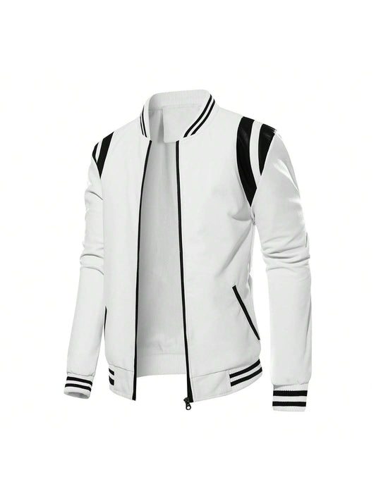Men's Lightweight Faux Leather Stand Collar Motorcycle Jacket Yellow / S Yellow / M Yellow / L Yellow / S-Yellow / M-Yellow / L-Yellow / XL-Yellow / XXL-Black / S-Black / M-Black / L-Black / XL-Black / XXL-White / S-White / M-White / L-White / XL-White / XXL-