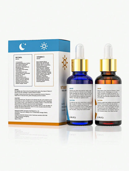 Revitalize Your Skin: Vitamin C & Retinol Face Serum Set for Radiance and Anti-Aging Default Title Default Title-