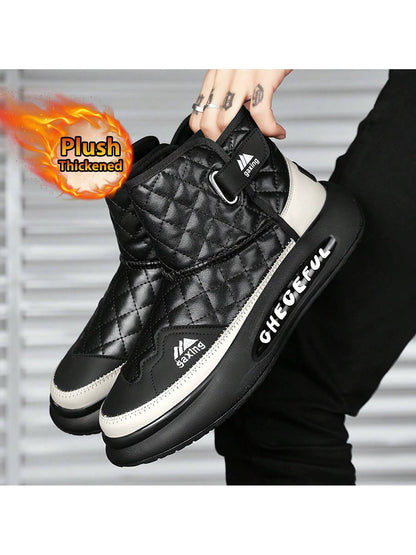 2024 Winter Warmth: Men's High-Top Fur-Integrated Snow Boots White / US7 White / US7.5 White / US8.5 White / US7-White / US7.5-White / US8.5-White / US9-White / US10.5-Black Orange / US7-Black Orange / US7.5-Black Orange / US8.5-Black Orange / US9-Black Orange / US10-Black Orange / US10.5-Black and White / US7-Black and White / US7.5-Black and White / US8.5-Black and White / US9-Black and White / US10-Black and White / US10.5-