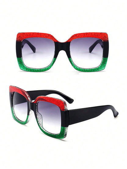 Trendy Retro Square Frame Sunglasses - Chic Accessories for Every Occasion