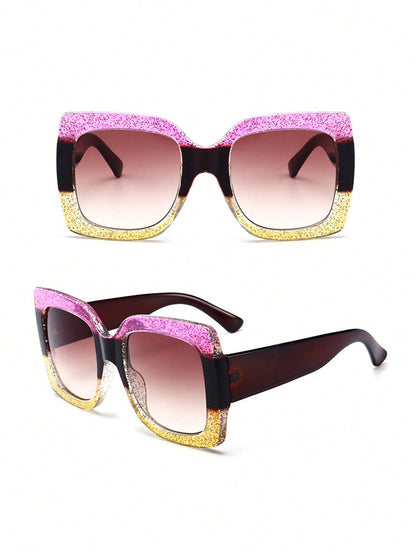 Trendy Retro Square Frame Sunglasses - Chic Accessories for Every Occasion