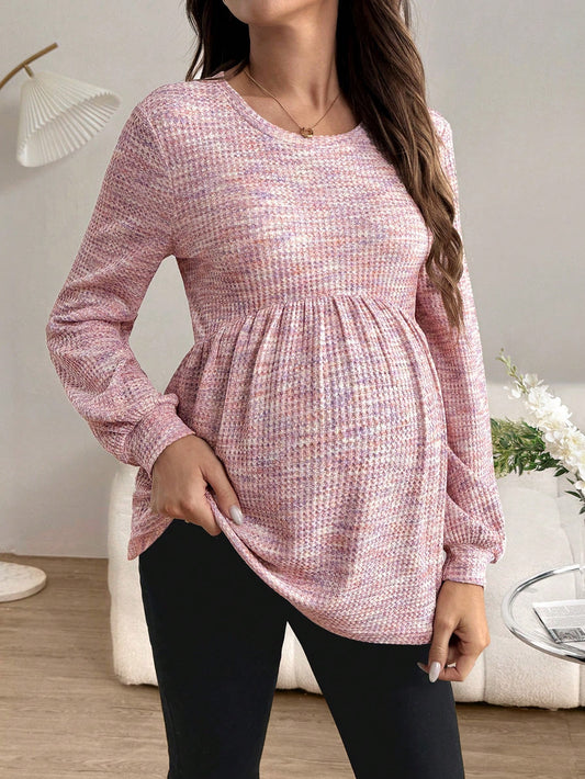 Chic & Comfortable Maternity Long Sleeve Tee – Perfect for Everyday Wear!