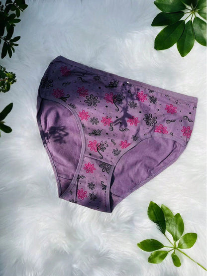 12-Pack High-Density Breathable Cotton Women's Panties in Assorted Prints and Colors M L XL M-L-XL-