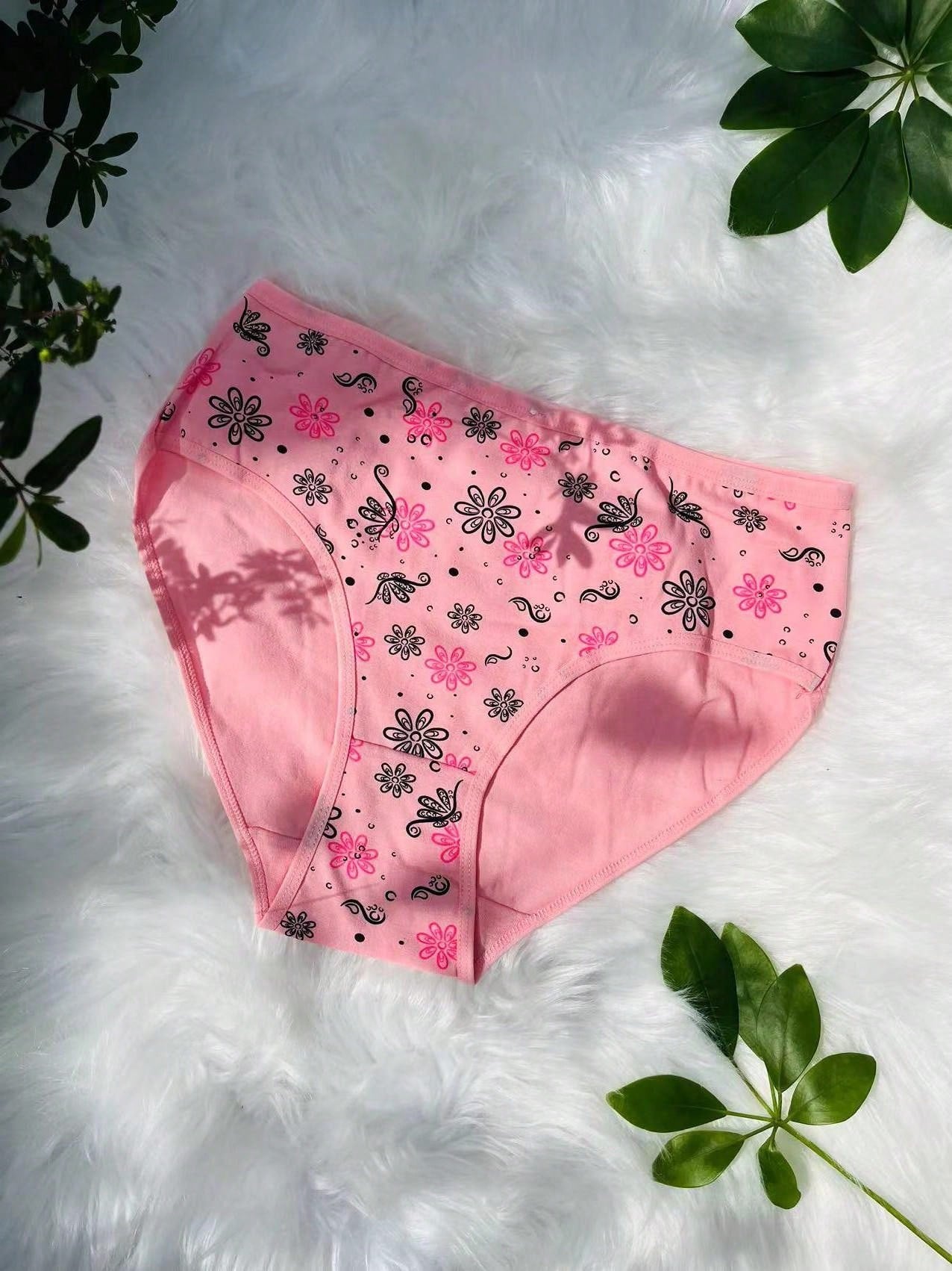 12-Pack High-Density Breathable Cotton Women's Panties in Assorted Prints and Colors M L XL M-L-XL-