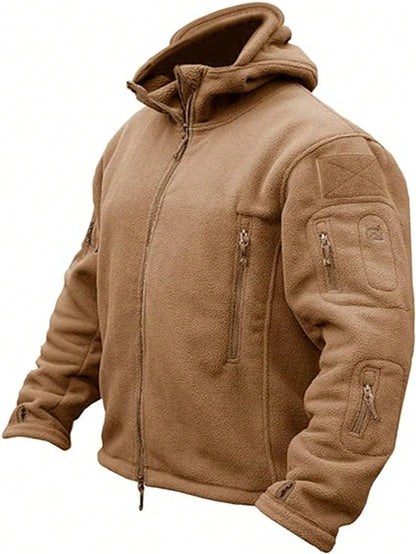 Men's Tactical Woolen Hooded Jacket - Warm Outdoor Adventure Gear Army Green / M Army Green / L Army Green / XL Army Green / M-Army Green / L-Army Green / XL-Army Green / XXL-Army Green / XXXL-Khaki / M-Khaki / L-Khaki / XL-Khaki / XXL-Khaki / XXXL-Black / M-Black / L-Black / XL-Black / XXL-Black / XXXL-
