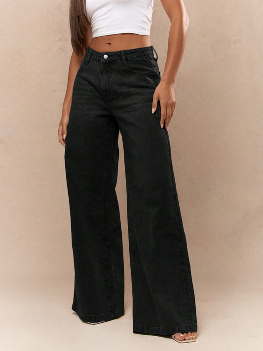 Trendy Washed Denim Wide Leg Jeans for Effortless Style Blue / 25 Blue / 26 Blue / 27 Blue / 25-Blue / 26-Blue / 27-Blue / 28-Blue / 29-Blue / 30-Black / 25-Black / 26-Black / 27-Black / 28-Black / 29-Black / 30-Black-2 / 25-Black-2 / 26-Black-2 / 27-Black-2 / 28-Black-2 / 29-Black-2 / 30-