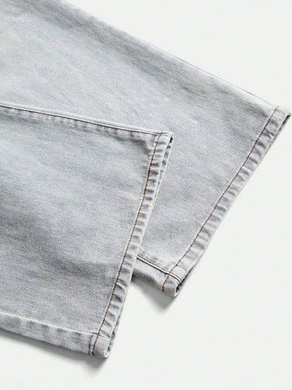 Boho Chic: Beaded Wide Leg Jeans for Effortless Style S M L S-M-L-XL-