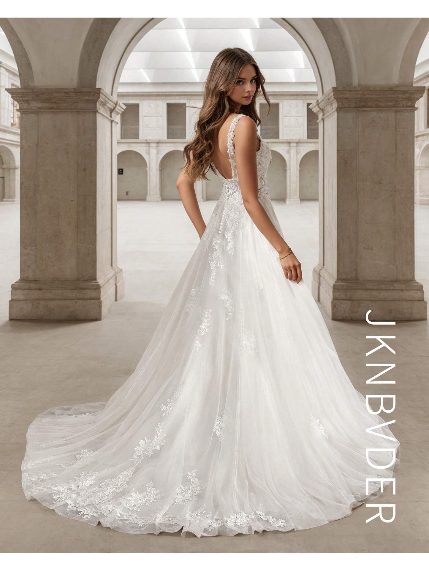 Romantic Sweetheart A-Line Wedding Dress with Elegant Lace Appliqués & Open Back