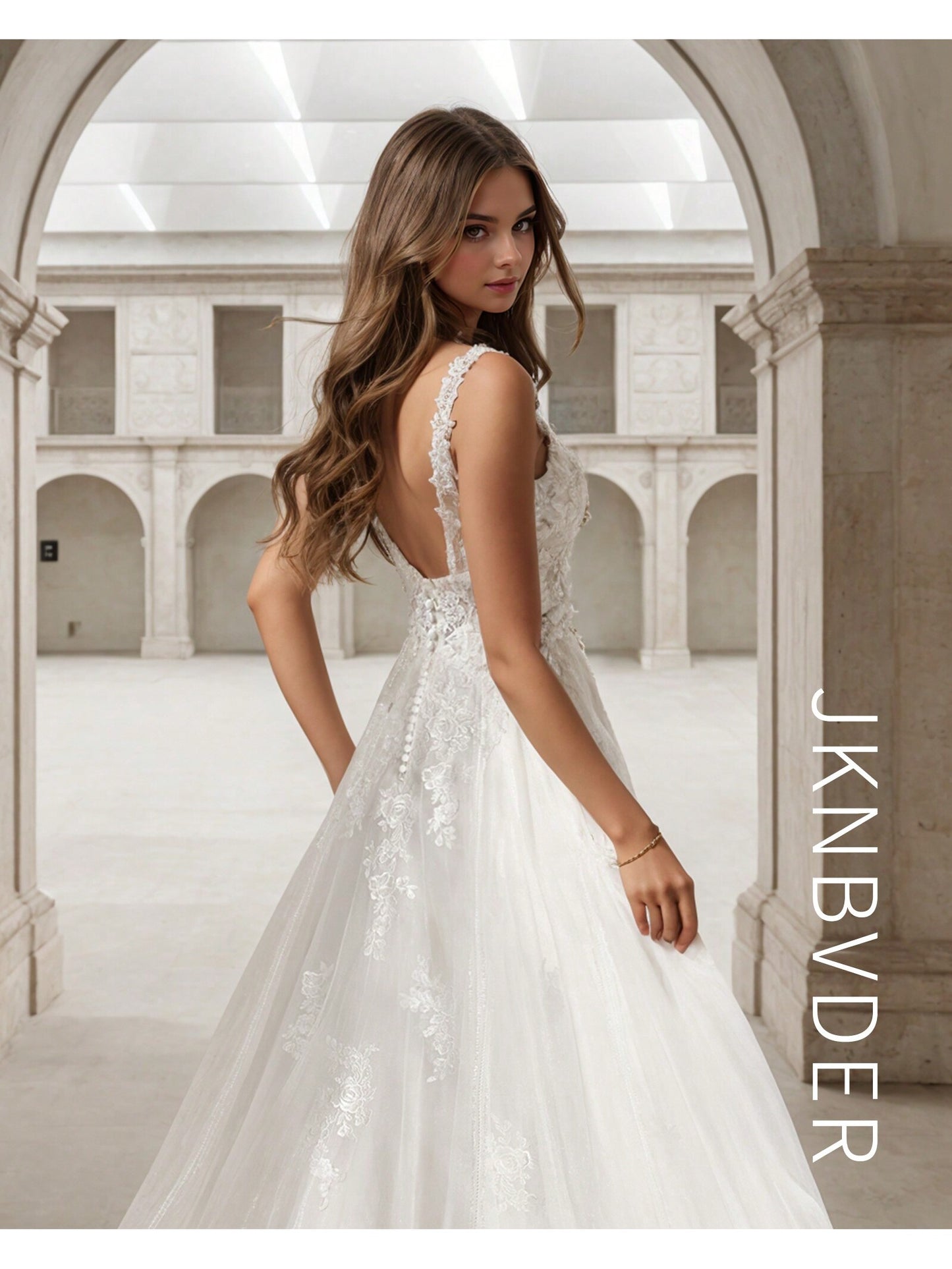 Romantic Sweetheart A-Line Wedding Dress with Elegant Lace Appliqués & Open Back