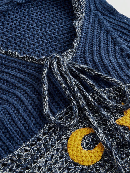 Boho Chic Sleeveless Hoodie with Celestial Moon and Stars Print XS XL XS-XL-