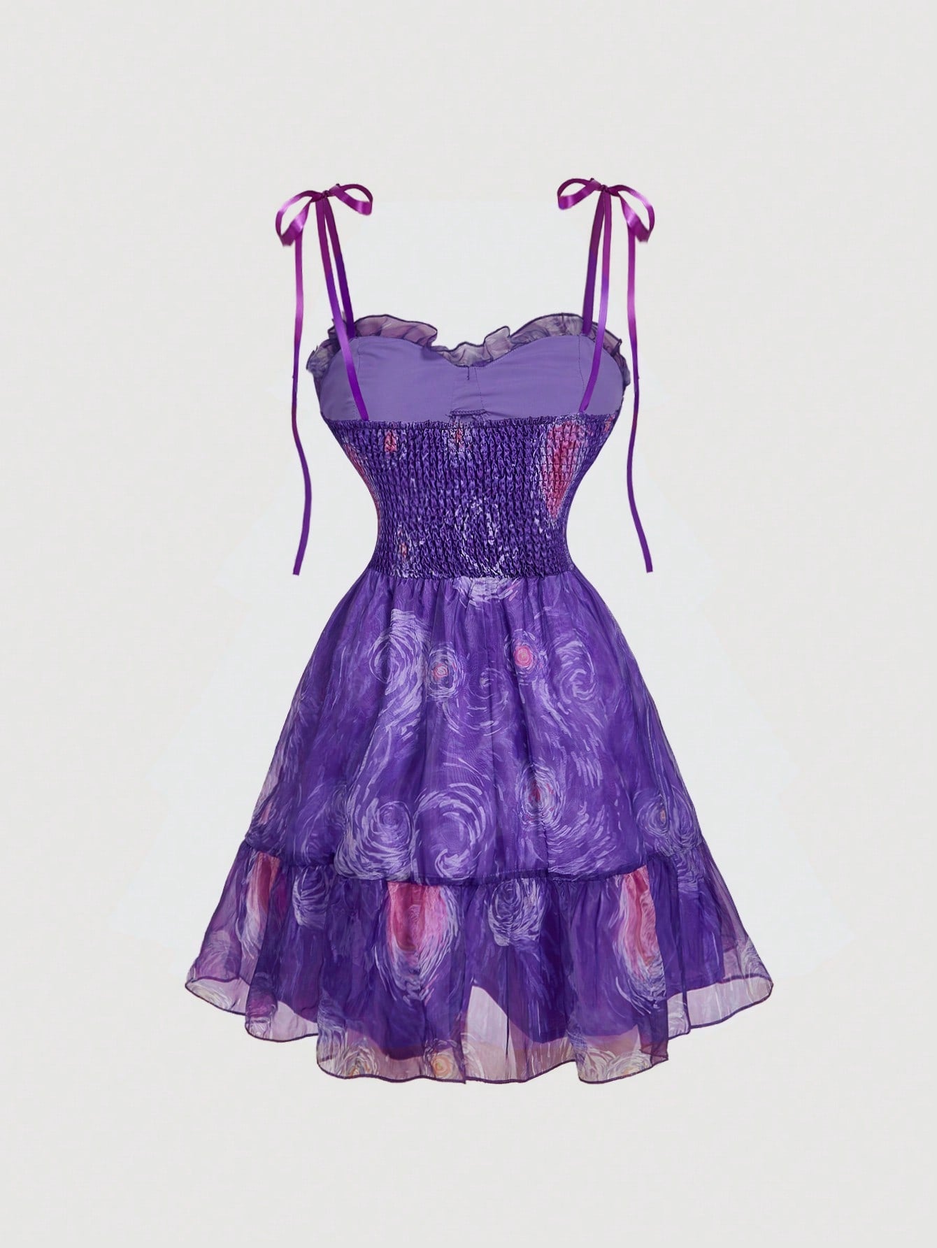 Elegant Women's Long Dress Featuring Van Gogh's Starry Sky Print Blue / XS Blue / S Blue / M Blue / XS-Blue / S-Blue / M-Blue / L-Multicolor / XS-Multicolor / S-Multicolor / M-Multicolor / L-Purple / XS-Purple / S-Purple / M-Purple / L-