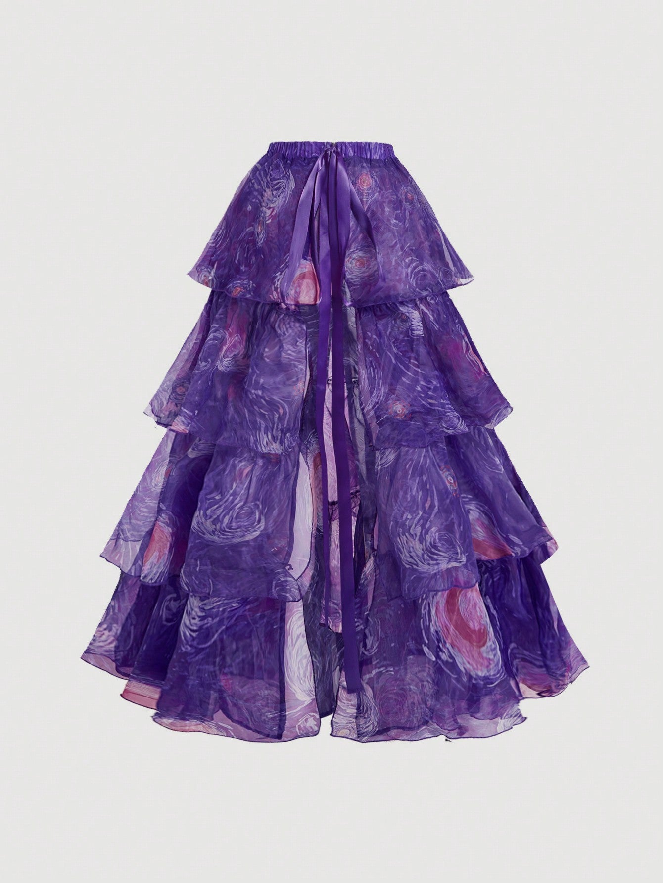 Elegant Women's Long Dress Featuring Van Gogh's Starry Sky Print Blue / XS Blue / S Blue / M Blue / XS-Blue / S-Blue / M-Blue / L-Multicolor / XS-Multicolor / S-Multicolor / M-Multicolor / L-Purple / XS-Purple / S-Purple / M-Purple / L-